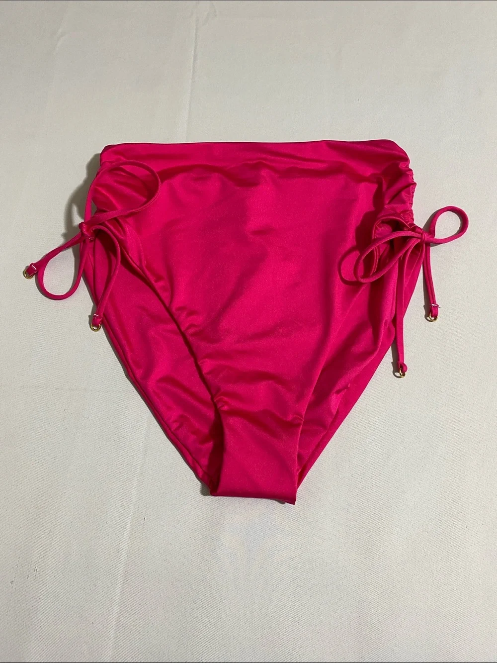 TRINA TURK Shirred Hi-Waist Bikini Bottom Women's Size 6